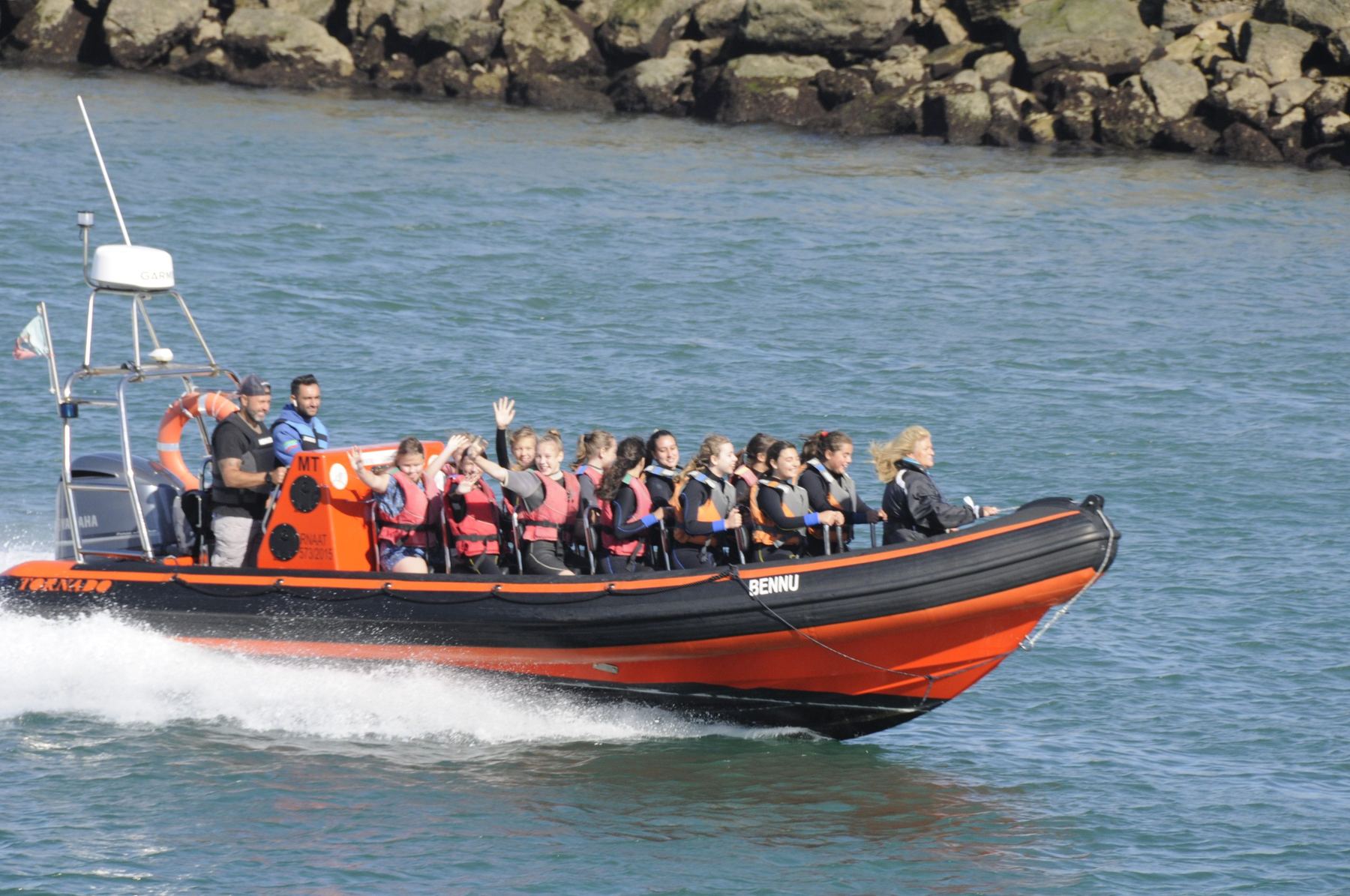 Atlantic Safaris crew at the helm